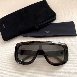Celine 41377/S Sunglasses Tortoise AUTH